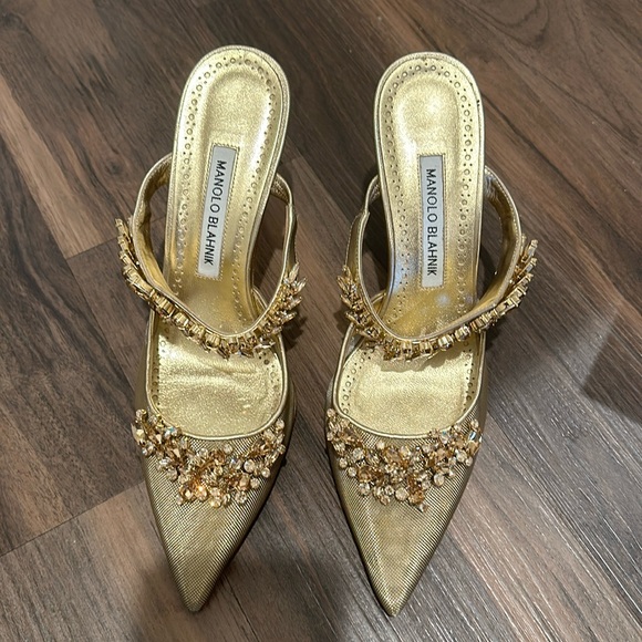 Manolo Blahnik Lurum Mules - Picture 2 of 10